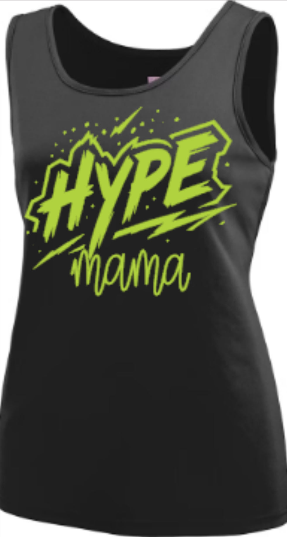HYPE Mama/Grandma Ladies' Training Tank-Black