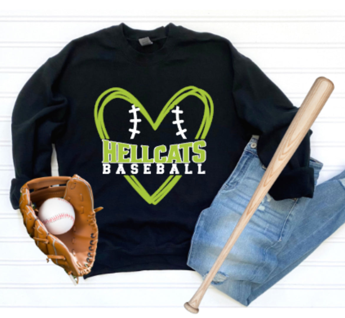 HELLCATS Heart Crewneck Sweatshirt
