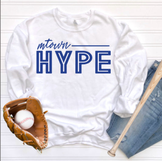 MTOWN Hype Straightaway Crewneck Sweatshirt