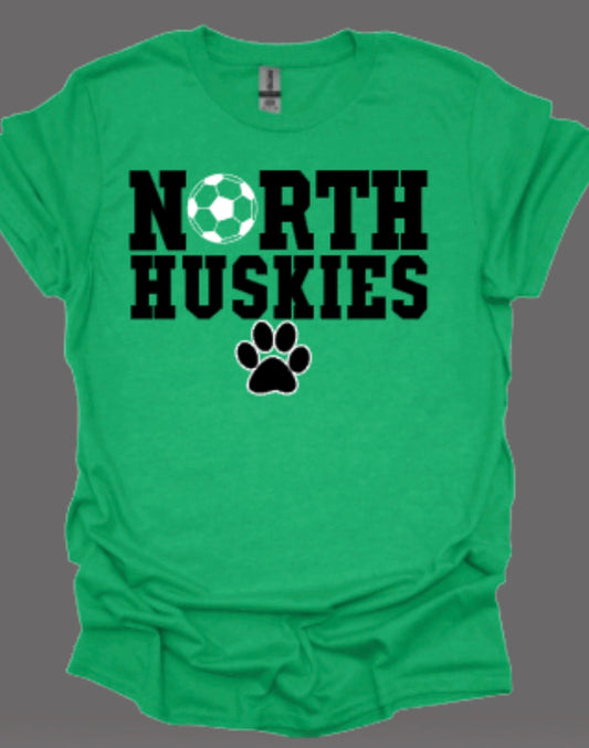Huskies Girls Soccer Striker Softstyle Tee