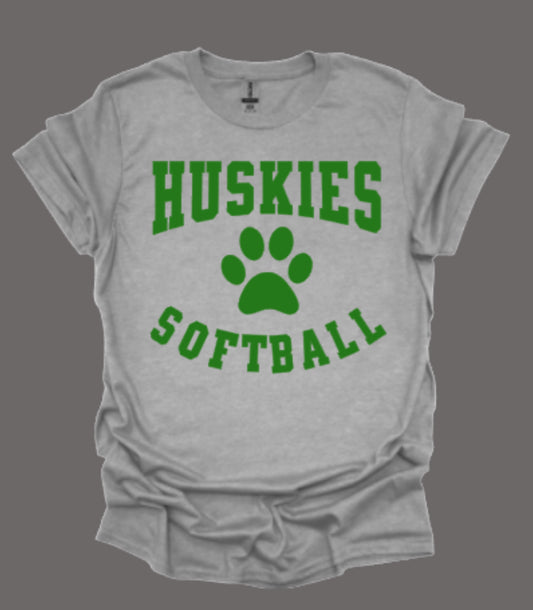 Huskies Softball Double Play Softstyle Tee