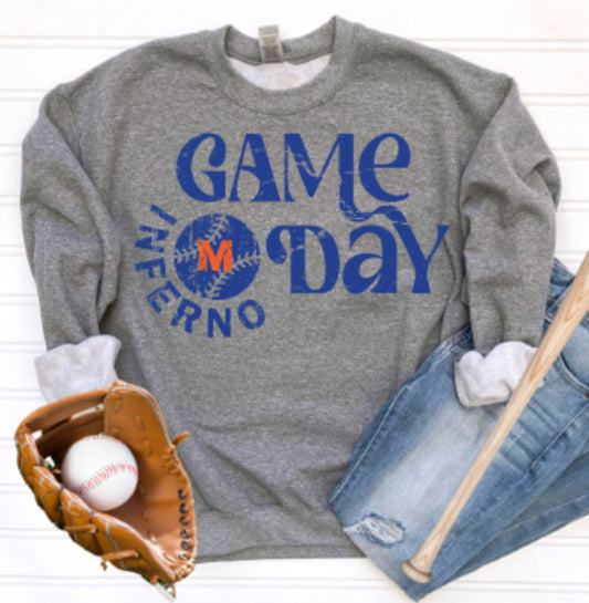 MTOWN Inferno Game Day Crewneck Sweatshirt