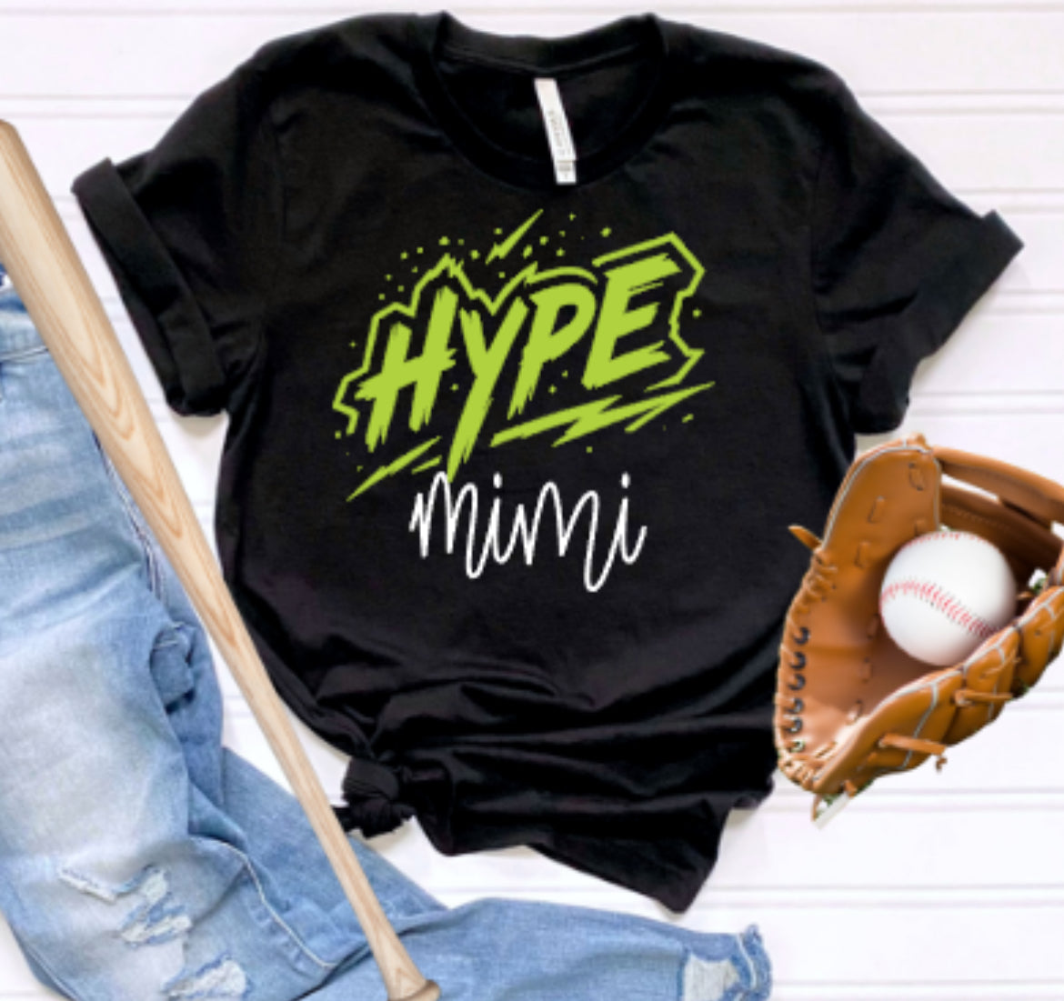 HYPE Mom/Grandma Softstyle Tee-Black