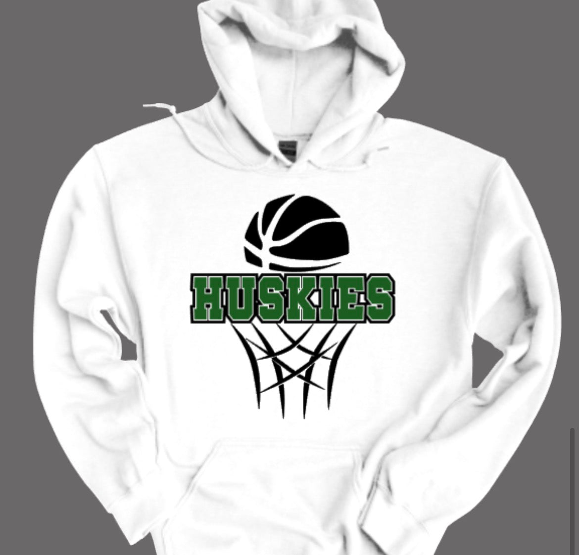 Huskies Basketball Hooded Cotton Blend Sweatshirt