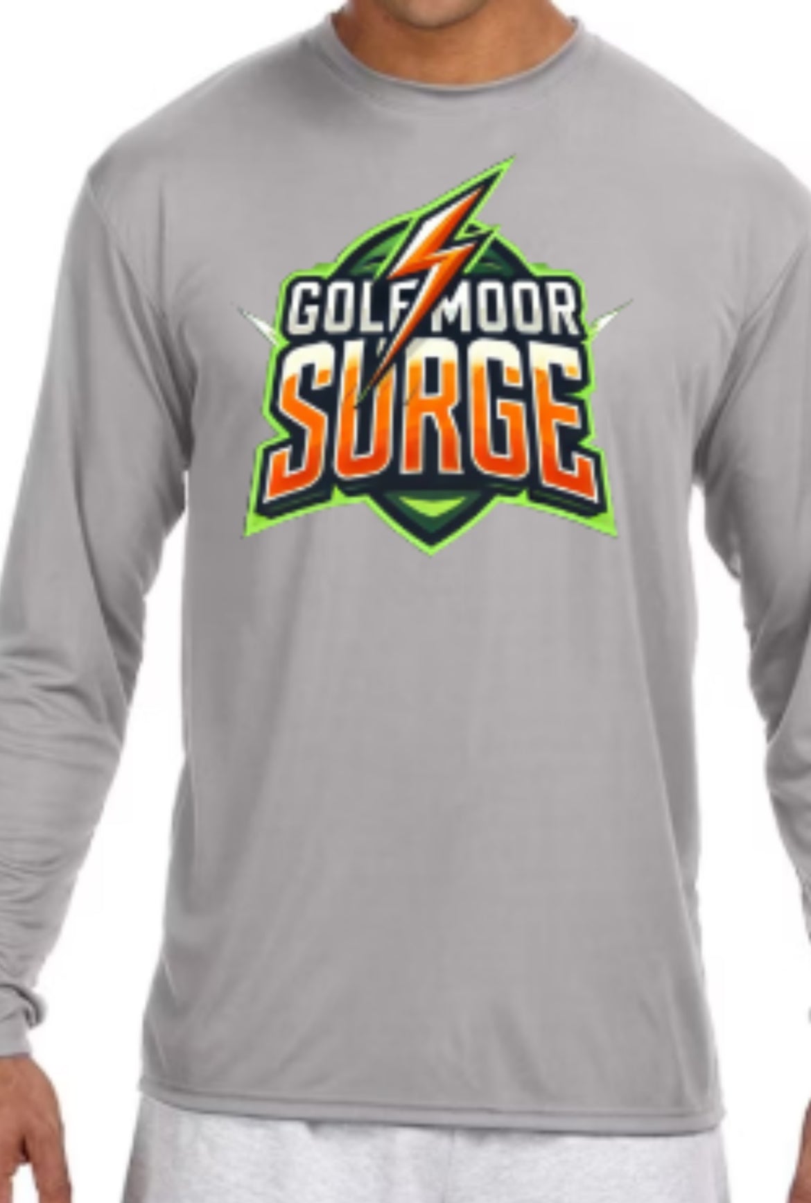 SURGE Logo Zone Performance Long Sleeve Tee
