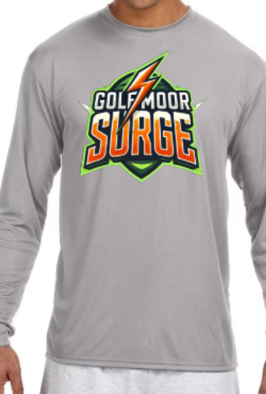 SURGE Logo Zone Performance Long Sleeve Tee