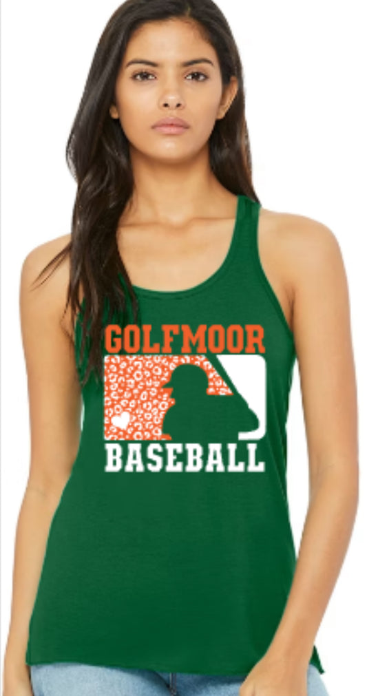 GOLFMOOR BASEBALL Major League Ladies' Flowy Racerback Tank