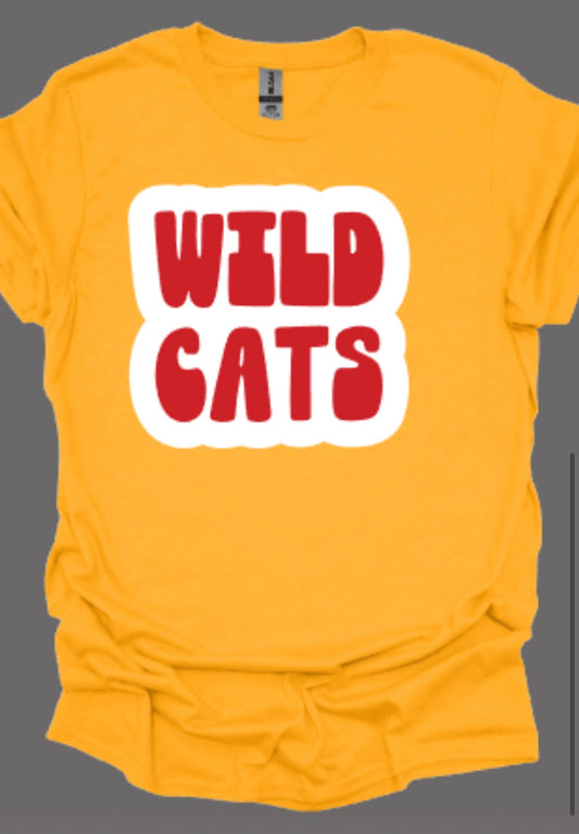 Wildcats Groovy Softstyle Tee