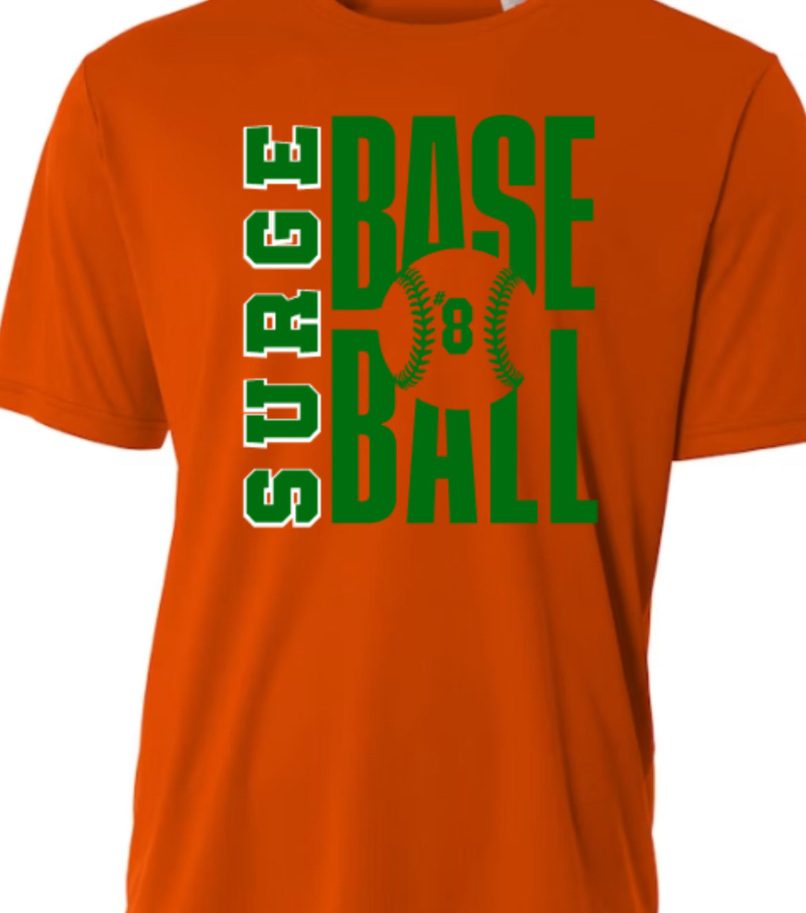 SURGE Baseball Unisex Sonic Heather Performance T-Shirt
