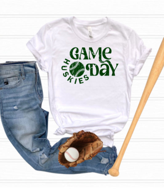 Huskies Baseball/Softball Game Day Softstyle Tee