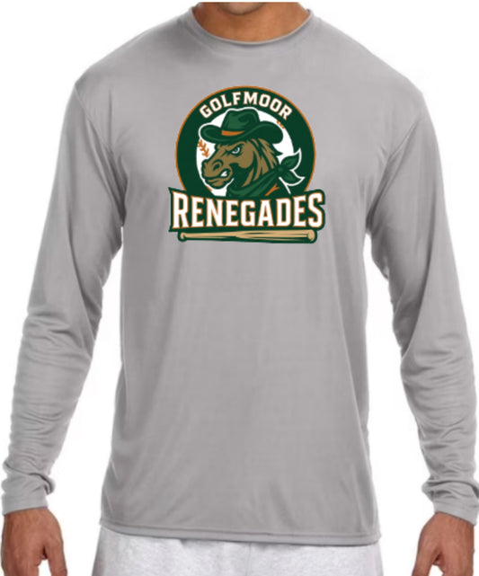 RENEGADES Logo Zone Performance Long Sleeve Tee