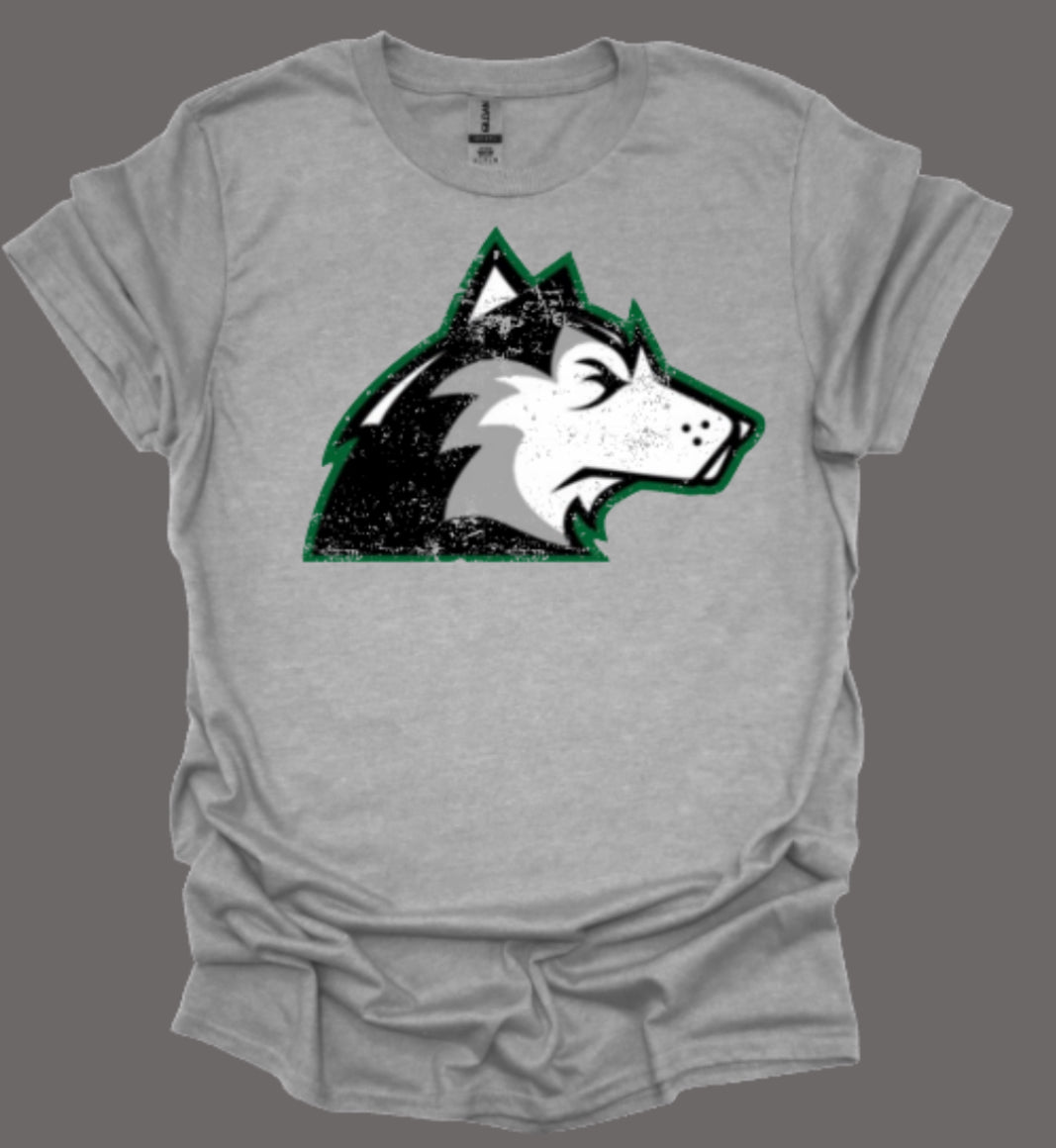 Distressed Husky Head Softstyle Tee
