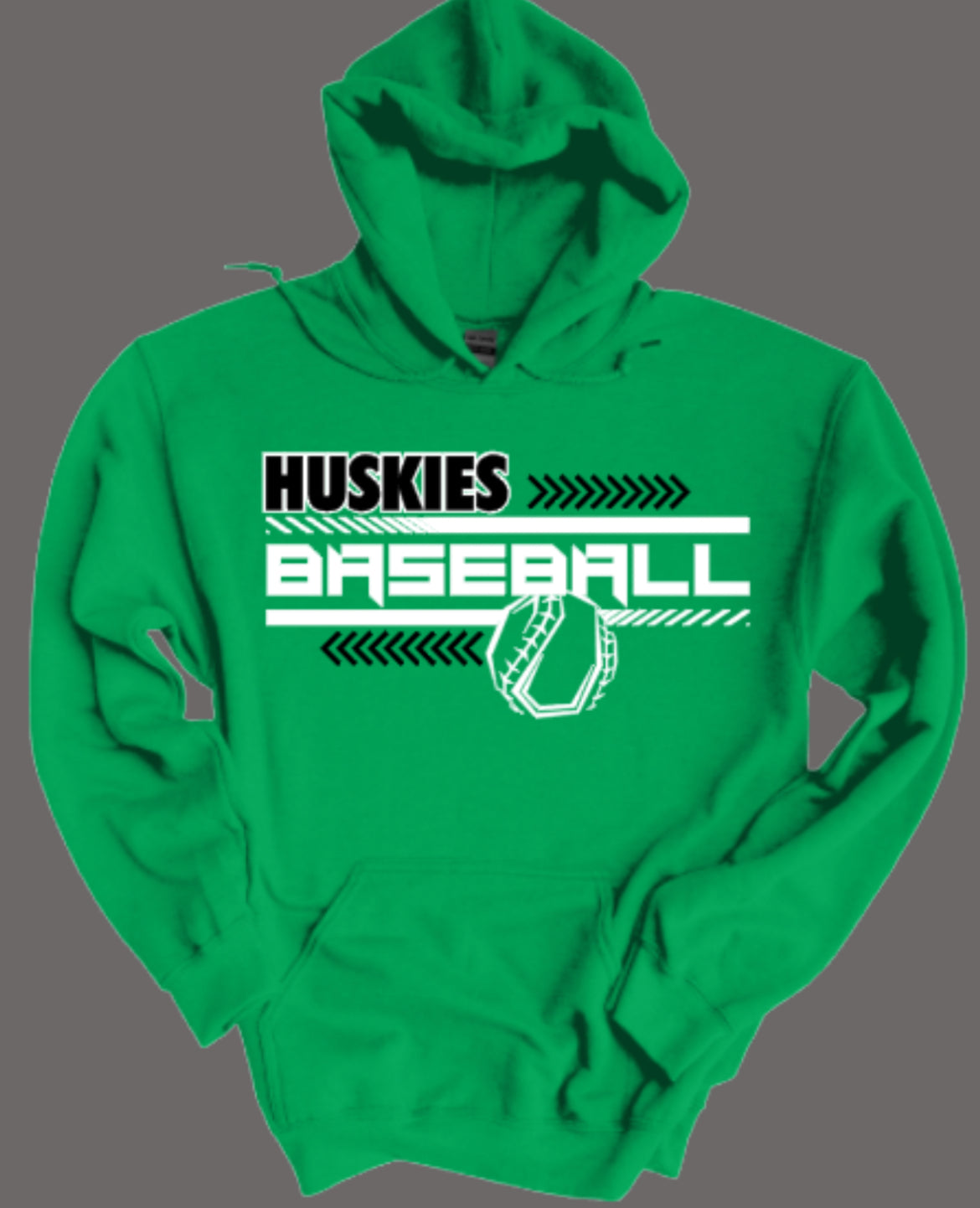 HUSKIES Baseball Fleece Hooded Sweatshirt