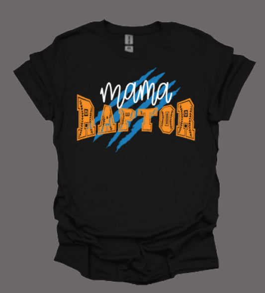 MTOWN Mama Raptor Black Softstyle Tee