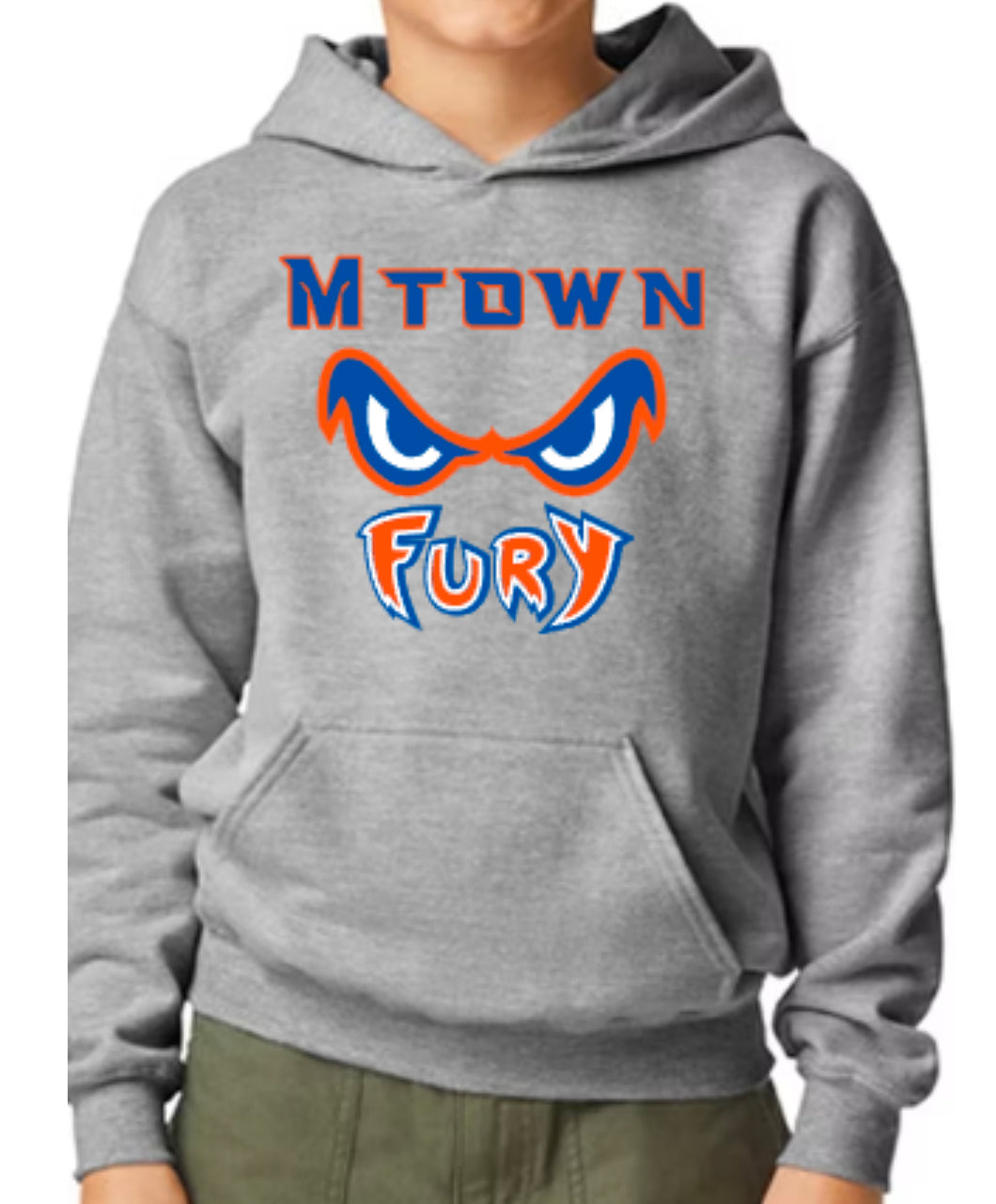 MTOWN FURY Hooded Cotton Blend Sweatshirt