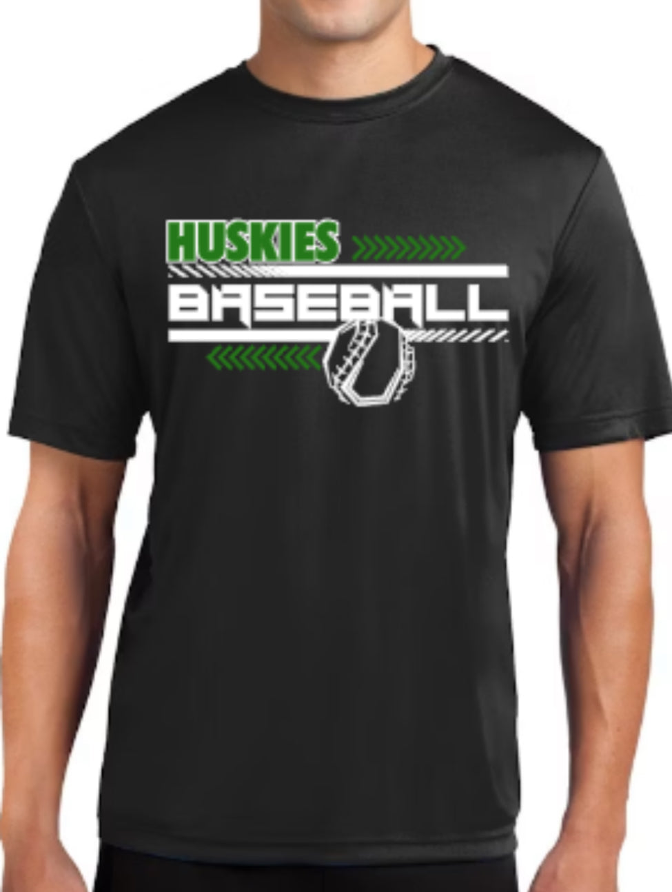 HUSKIES Baseball Unisex Sonic Heather Performance T-Shirt
