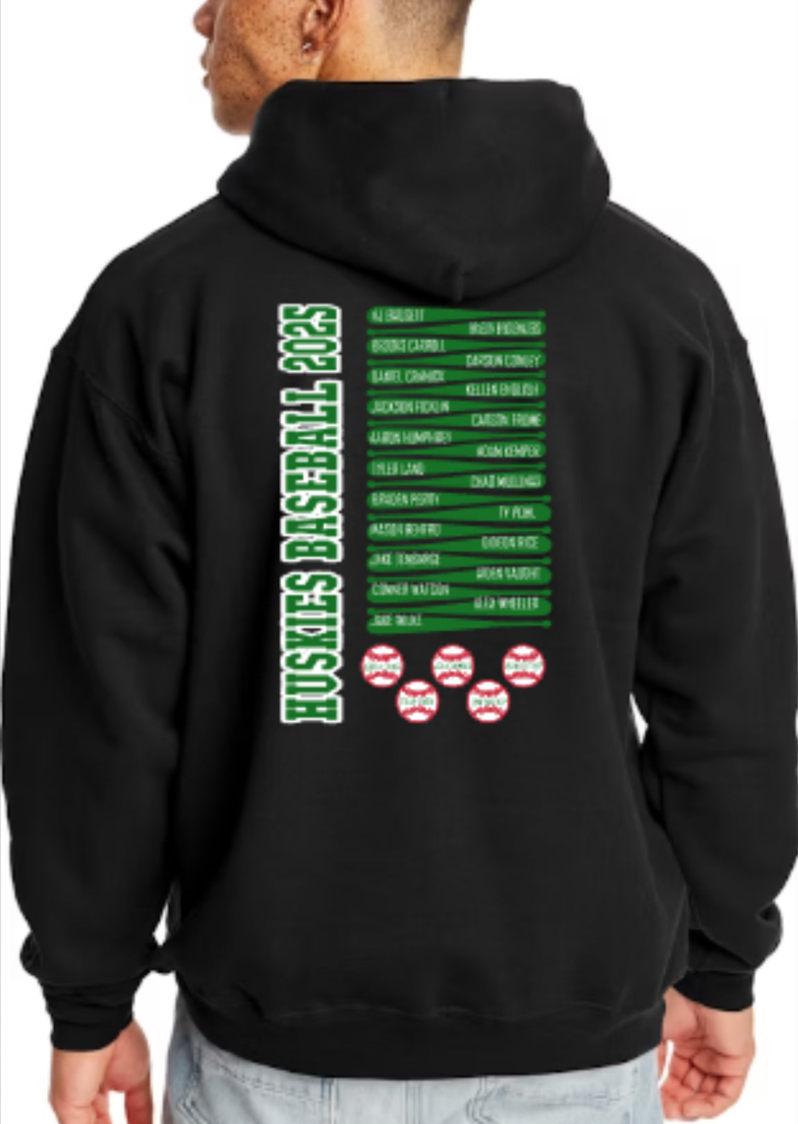 HUSKIES BASEBALL 2025 Sectional Champs Fleece Hooded Sweatshirt