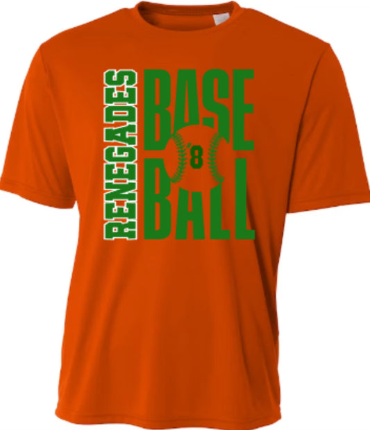 RENEGADES Baseball Unisex Sonic Heather Performance T-Shirt