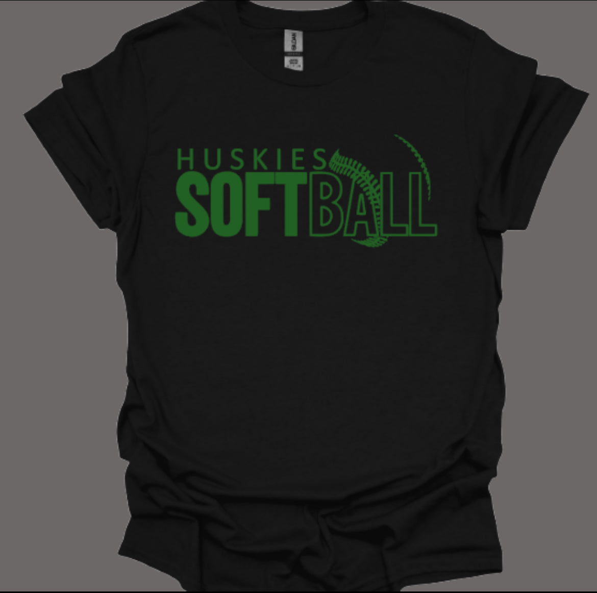 Huskies Softball Dinger Softstyle Tee