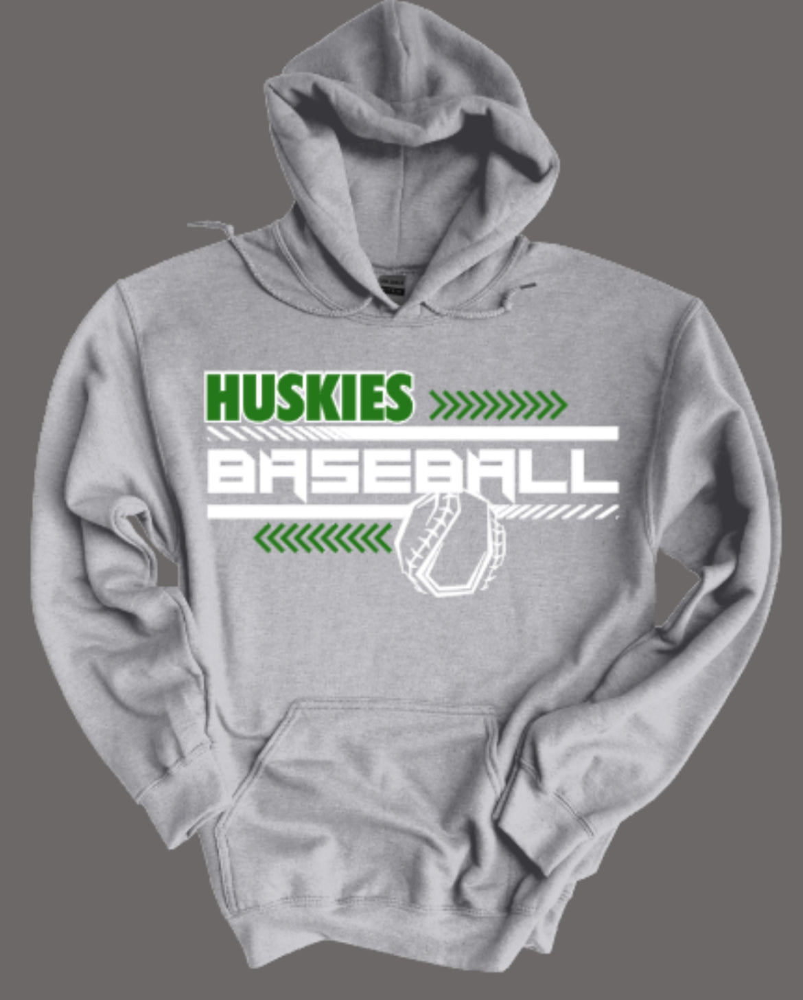 HUSKIES Baseball Fleece Hooded Sweatshirt