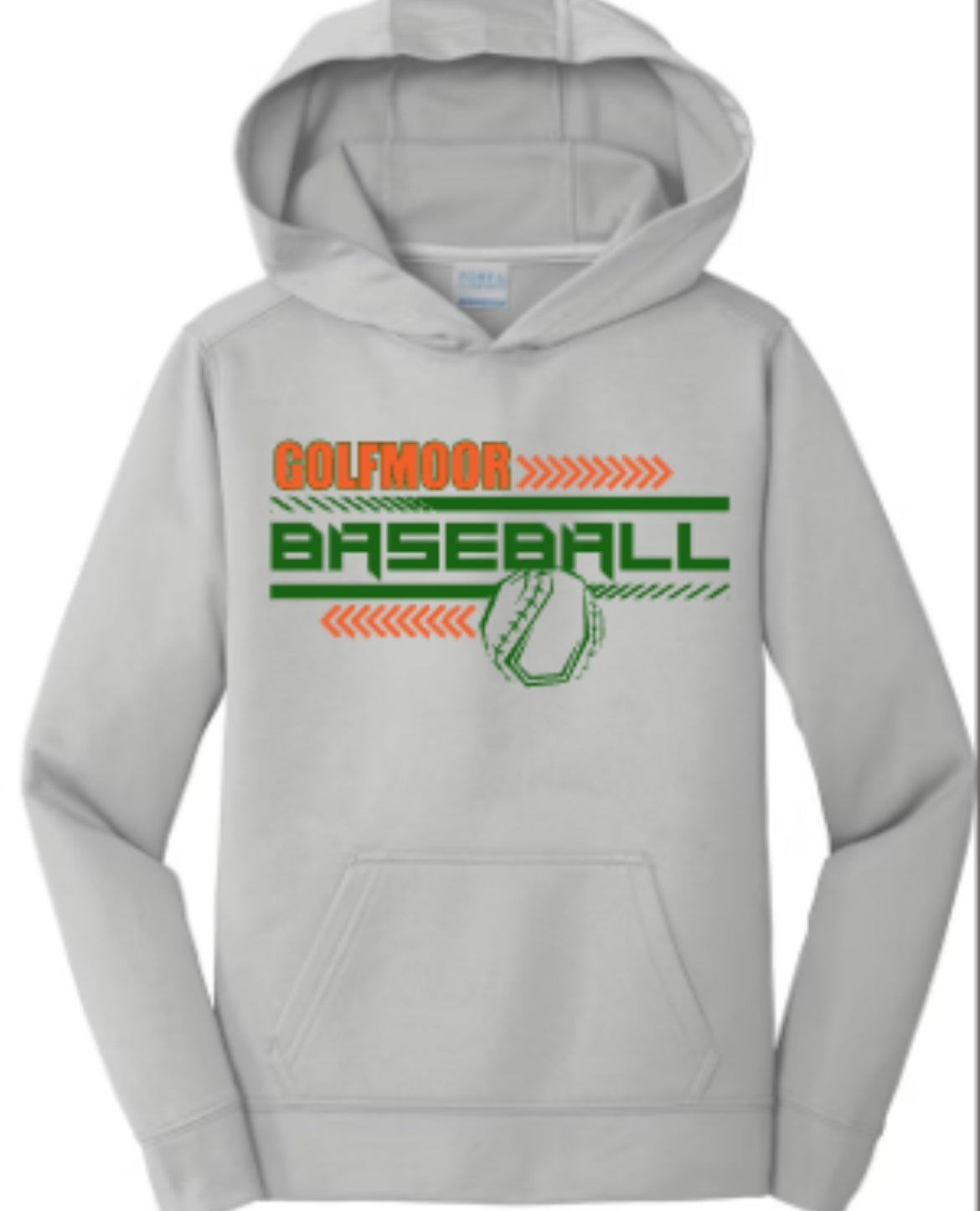 GOLFMOOR Baseball Unisex Performance Fleece Pullover Hooded Sweatshirt