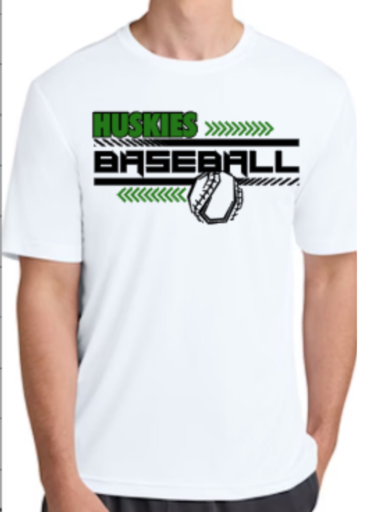 HUSKIES Baseball Unisex Sonic Heather Performance T-Shirt