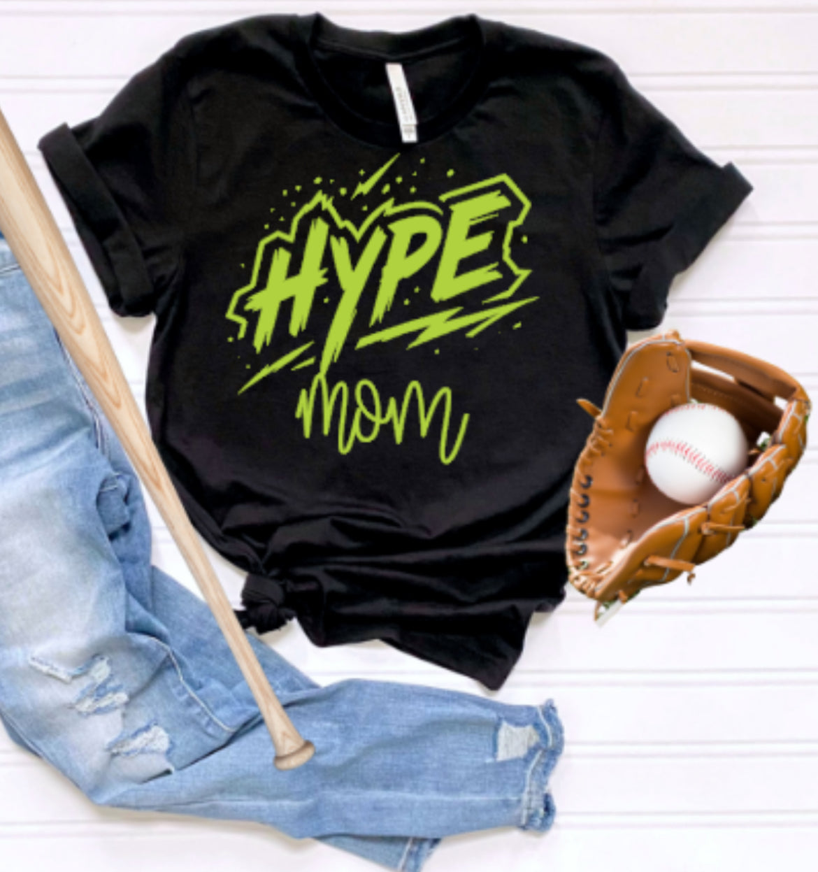 HYPE Mom/Grandma Softstyle Tee-Black