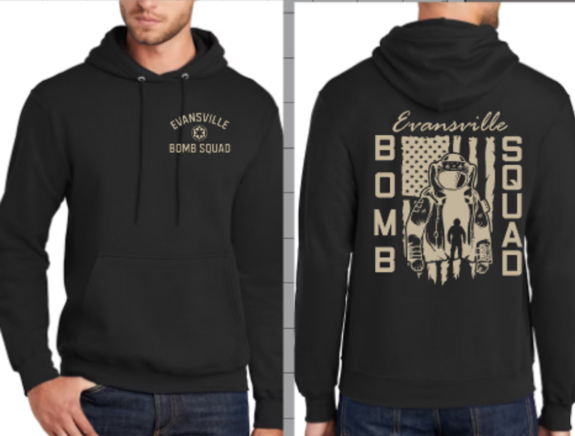 Evansville Bomb Squad USA Fleece Hooded Sweatshirt