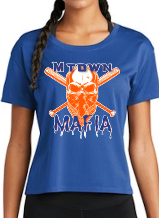 Mafia Logo Women's PosiCharge Draft Crop Tee