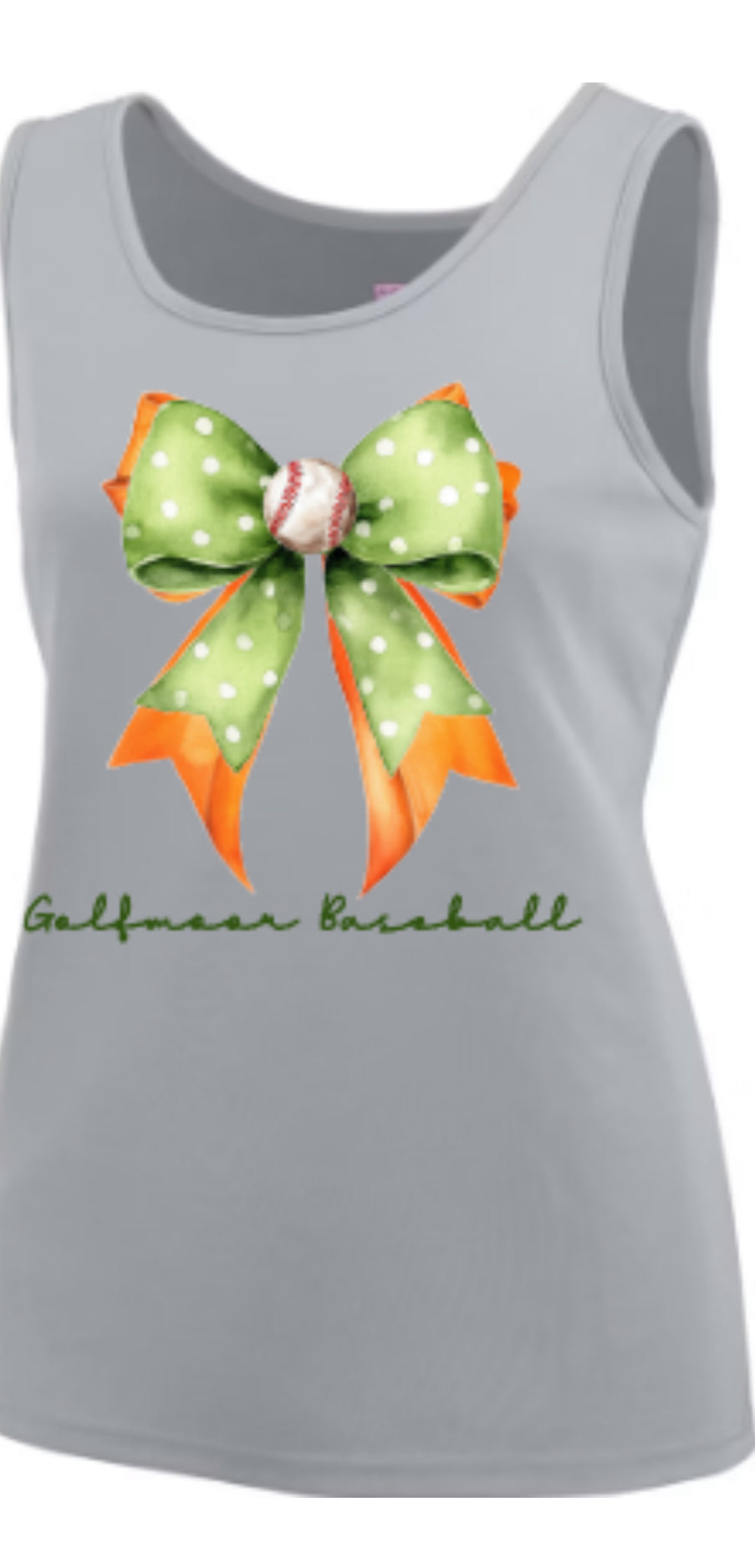 GOLFMOOR Baseball Coquette Bow Ladies' Training Tank