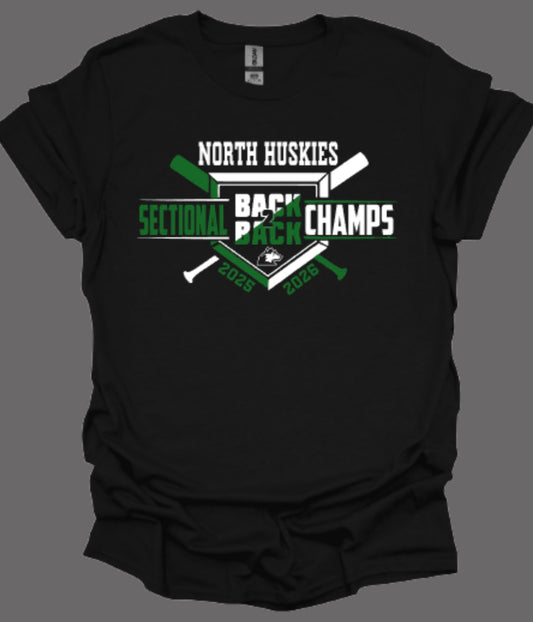 HUSKIES BASEBALL 2026 Sectional Champs Softstyle Tee