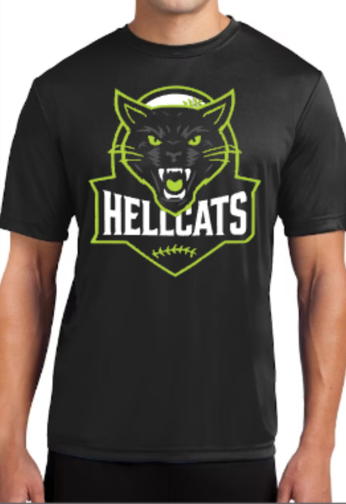 HELLCATS Logo Performance Tee-Black
