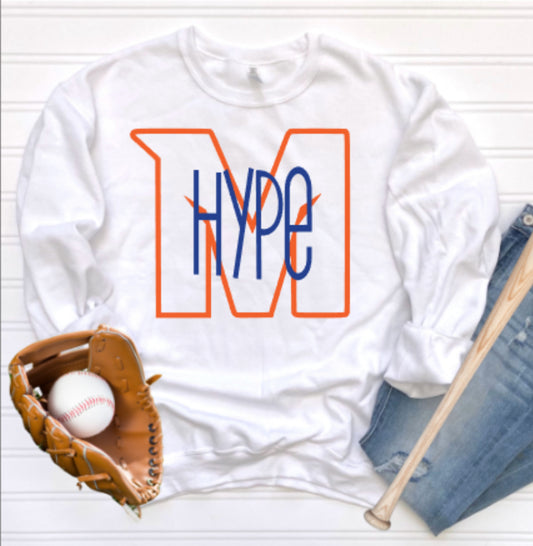 MTOWN Hype Bullpen Crewneck Sweatshirt