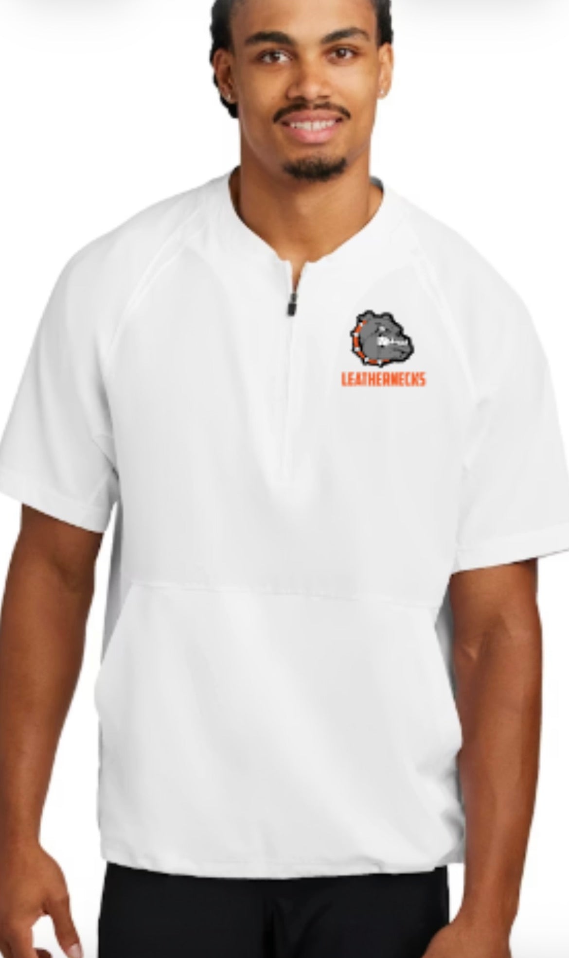 Leathernecks Logo 1/2-Zip Short Sleeve Jacket