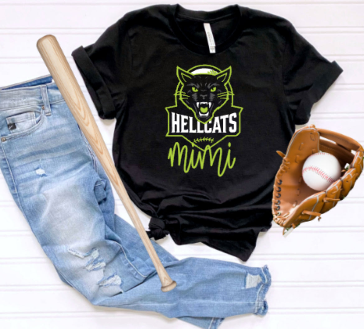 HELLCATS Mom/Grandma Softstyle Tee-Black