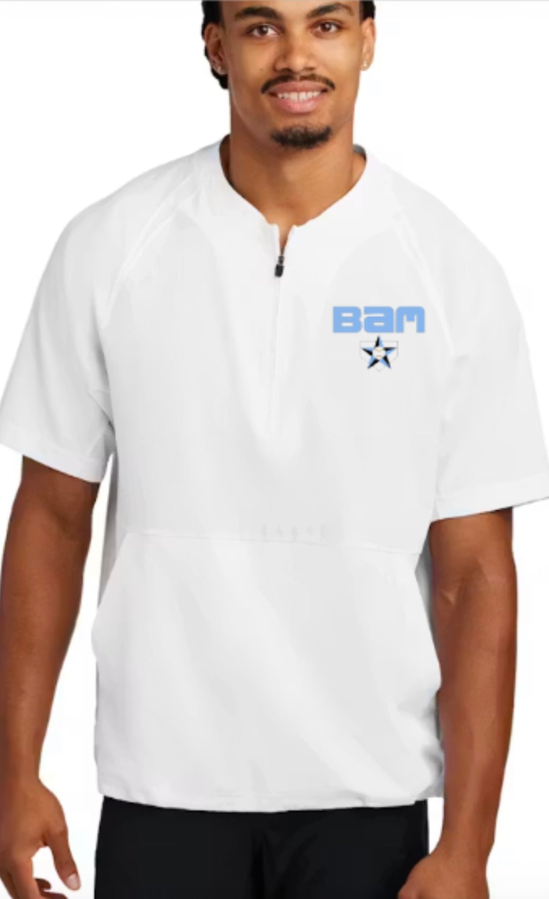 BAM Logo 1/2-Zip Short Sleeve Jacket