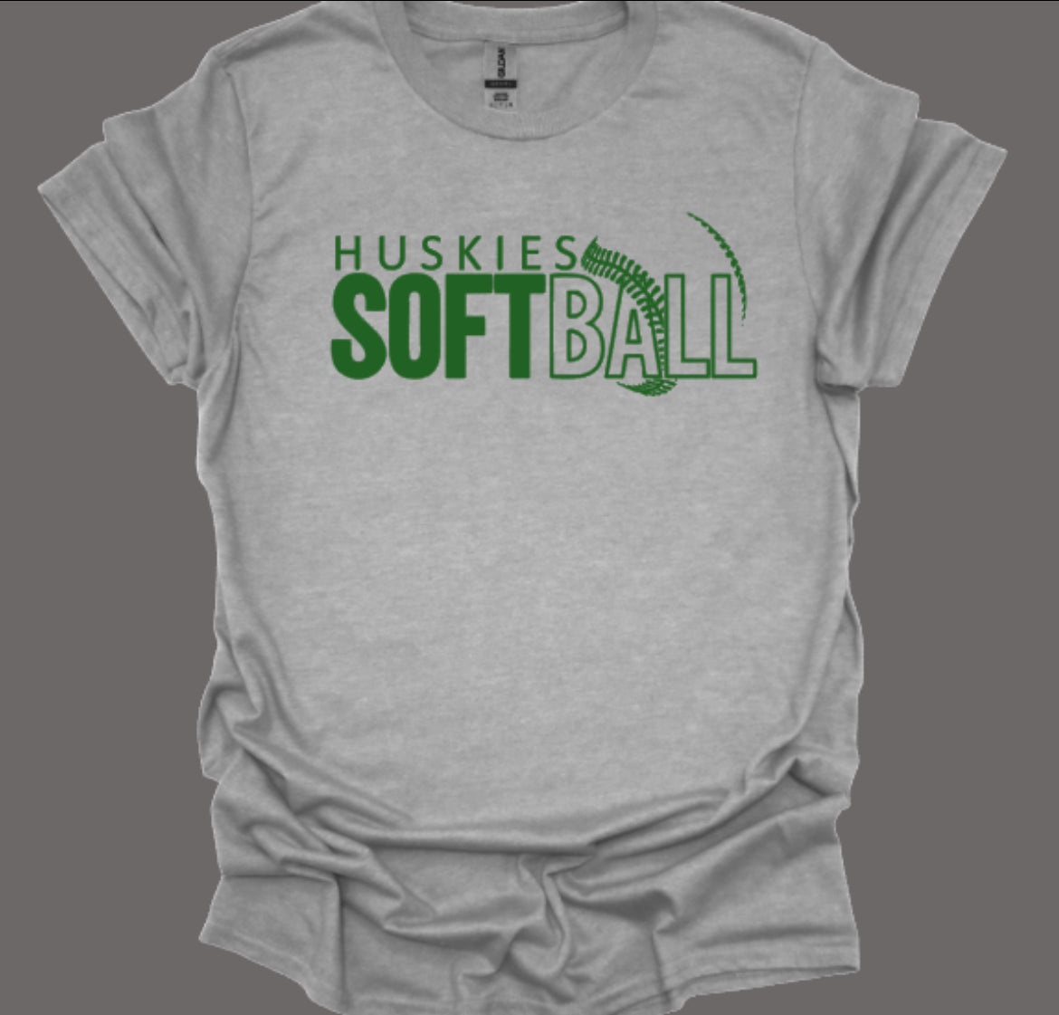 Huskies Softball Dinger Softstyle Tee