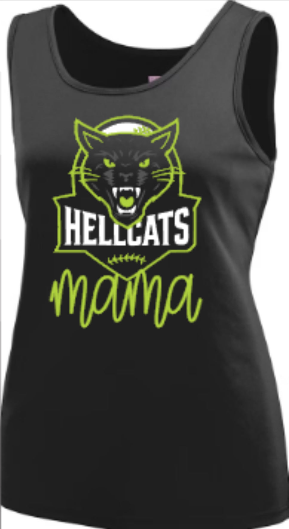 HELLCATS Mama/Grandma Ladies' Training Tank-Black