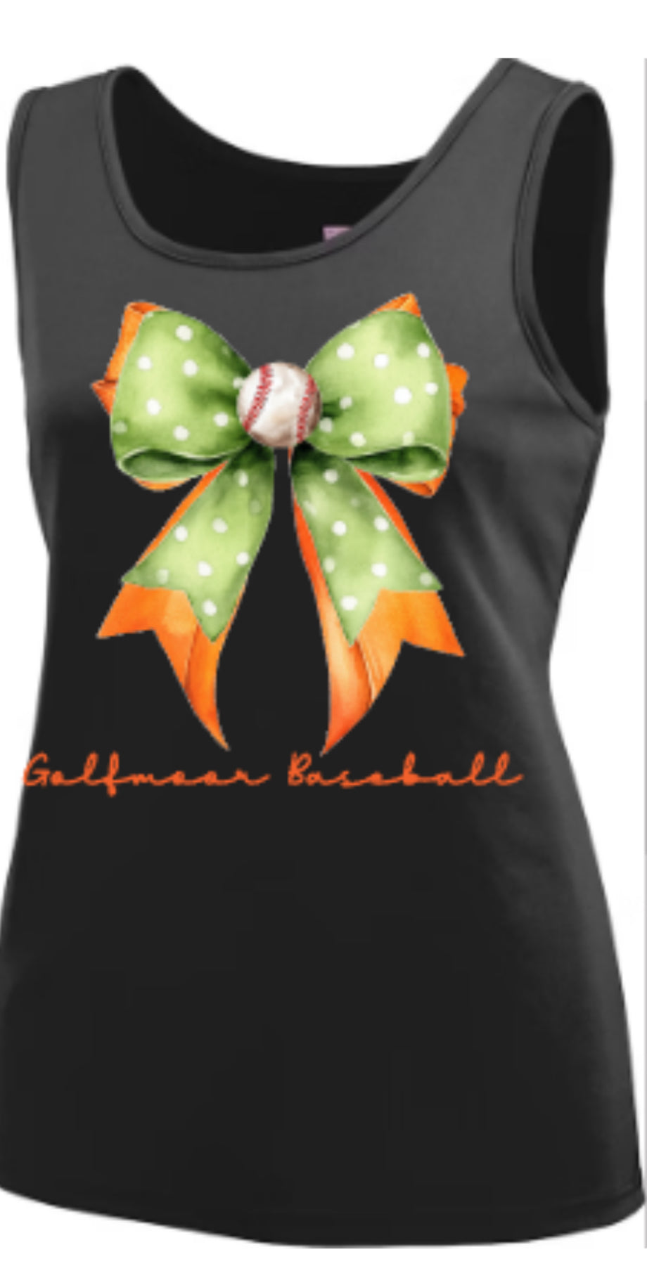 GOLFMOOR Baseball Coquette Bow Ladies' Training Tank