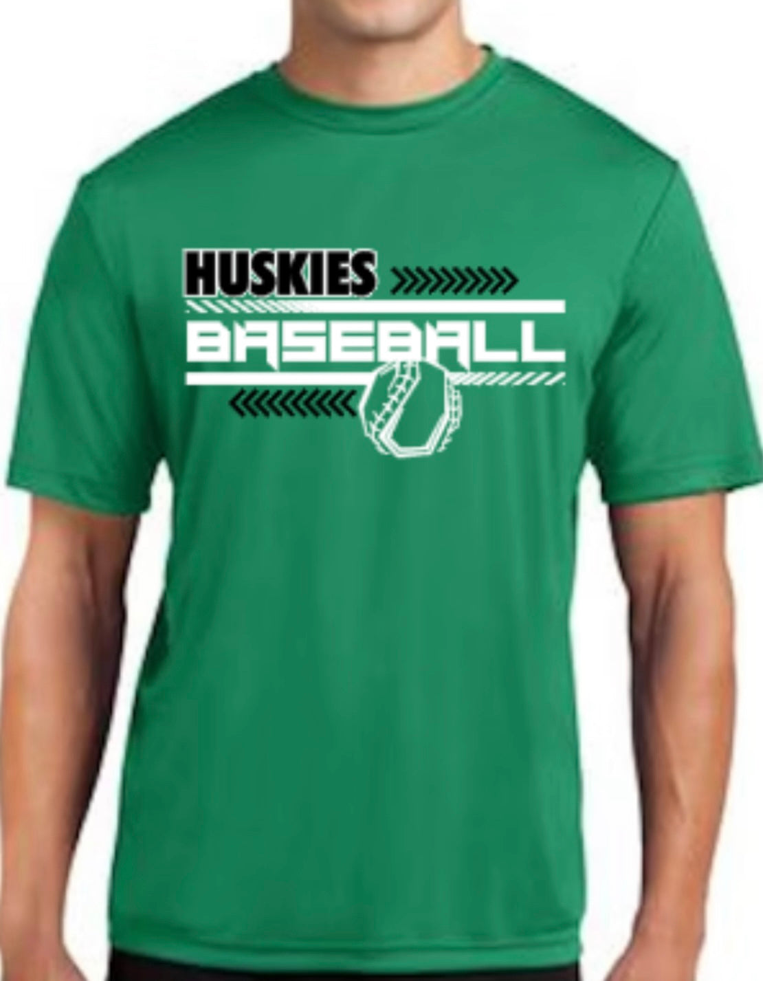 HUSKIES Baseball Unisex Sonic Heather Performance T-Shirt