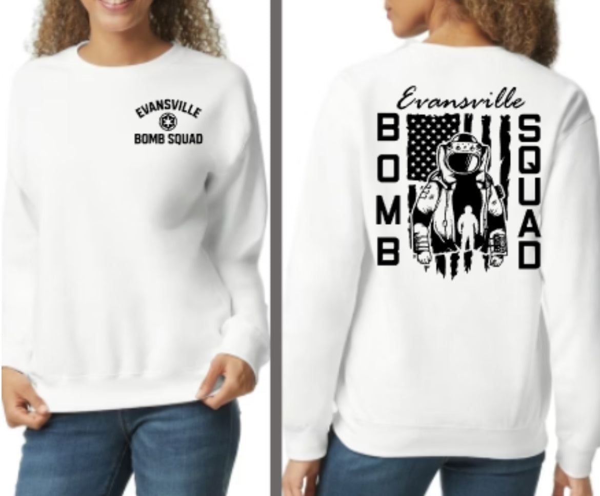 Evansville Bomb Squad USA Fleece Unisex Crewneck Sweatshirt