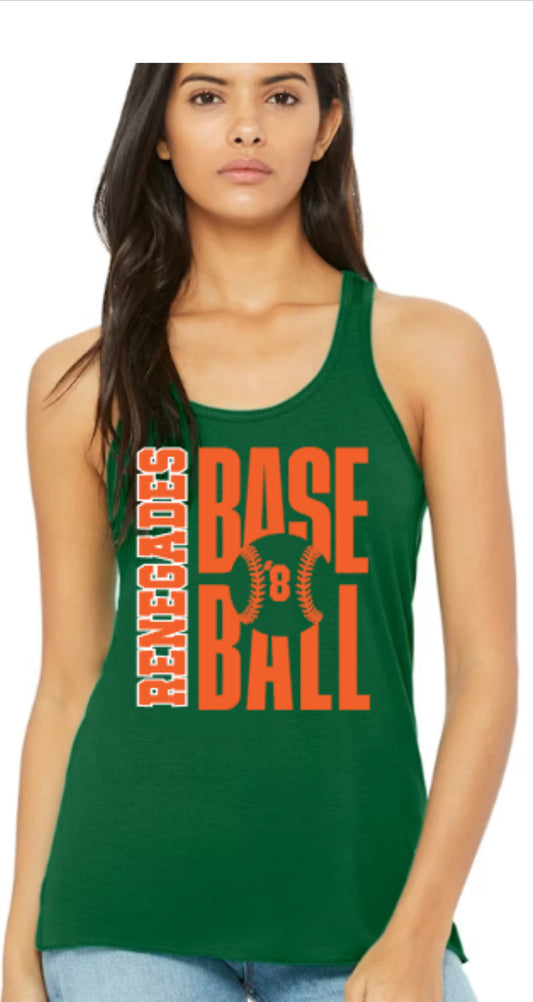 RENEGADES Baseball Ladies' Flowy Racerback Tank