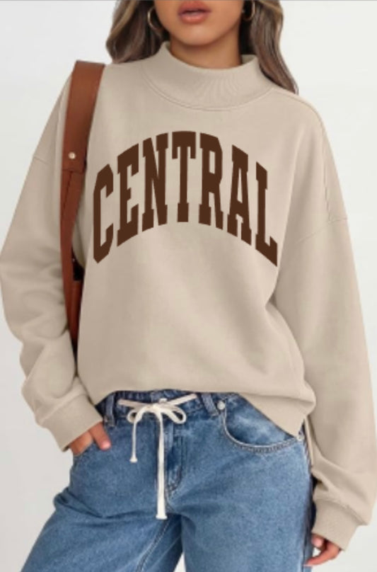 CENTRAL Women’s Oversized Mockneck Sweatshirt