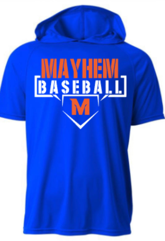 Mayhem Baseball Short Sleeve Hooded Tee