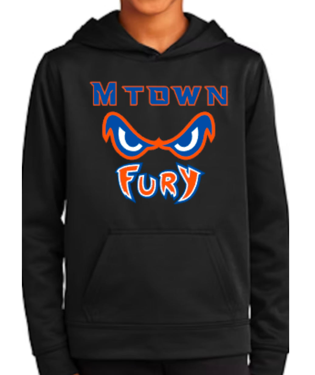 MTOWN FURY Unisex Performance Fleece Pullover Hooded Sweatshirt