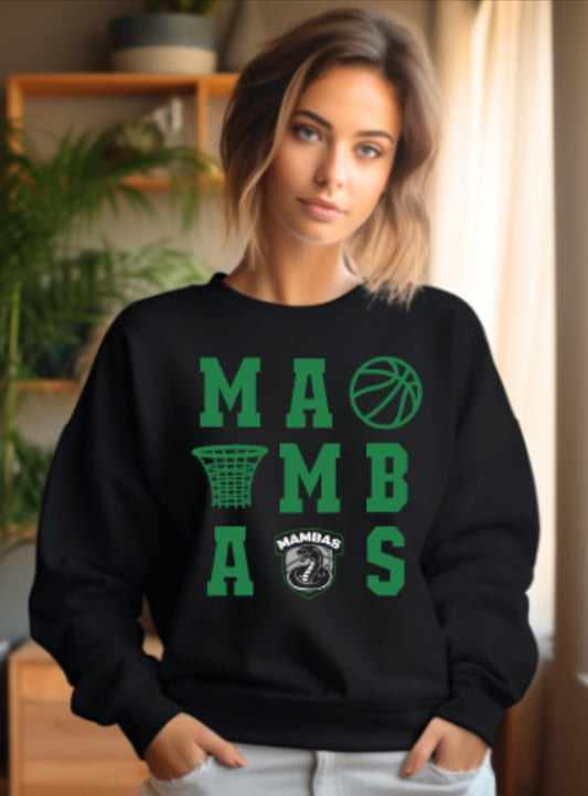 Mambas Basketball Alley-Oop Crewneck Sweatshirt