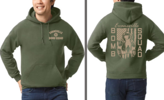 Evansville Bomb Squad USA Fleece Hooded Sweatshirt