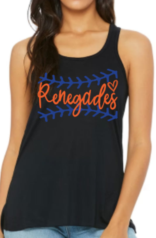 RENEGADES Stitch Ladies’ Flowy Racerback Tank