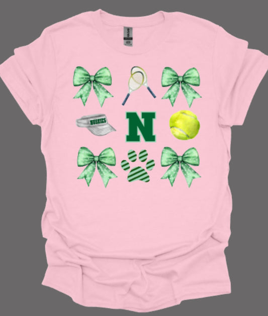 Huskies Tennis Coquette Softstyle Tee