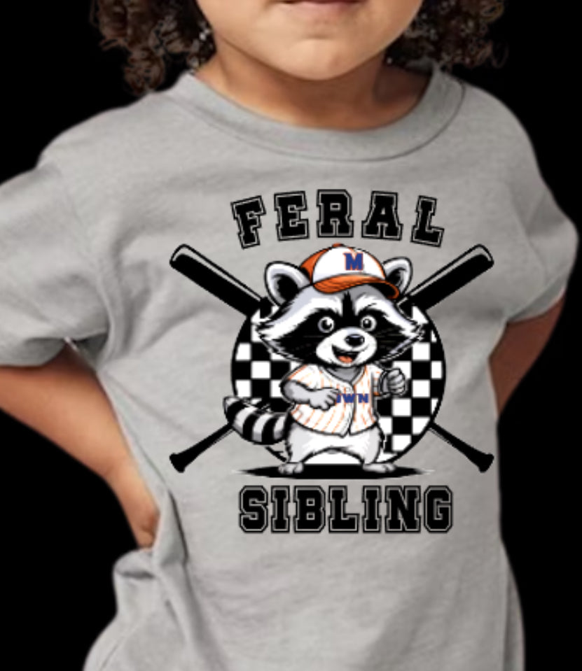 MTOWN Feral Sibling Cotton Blend Tee-Toddler